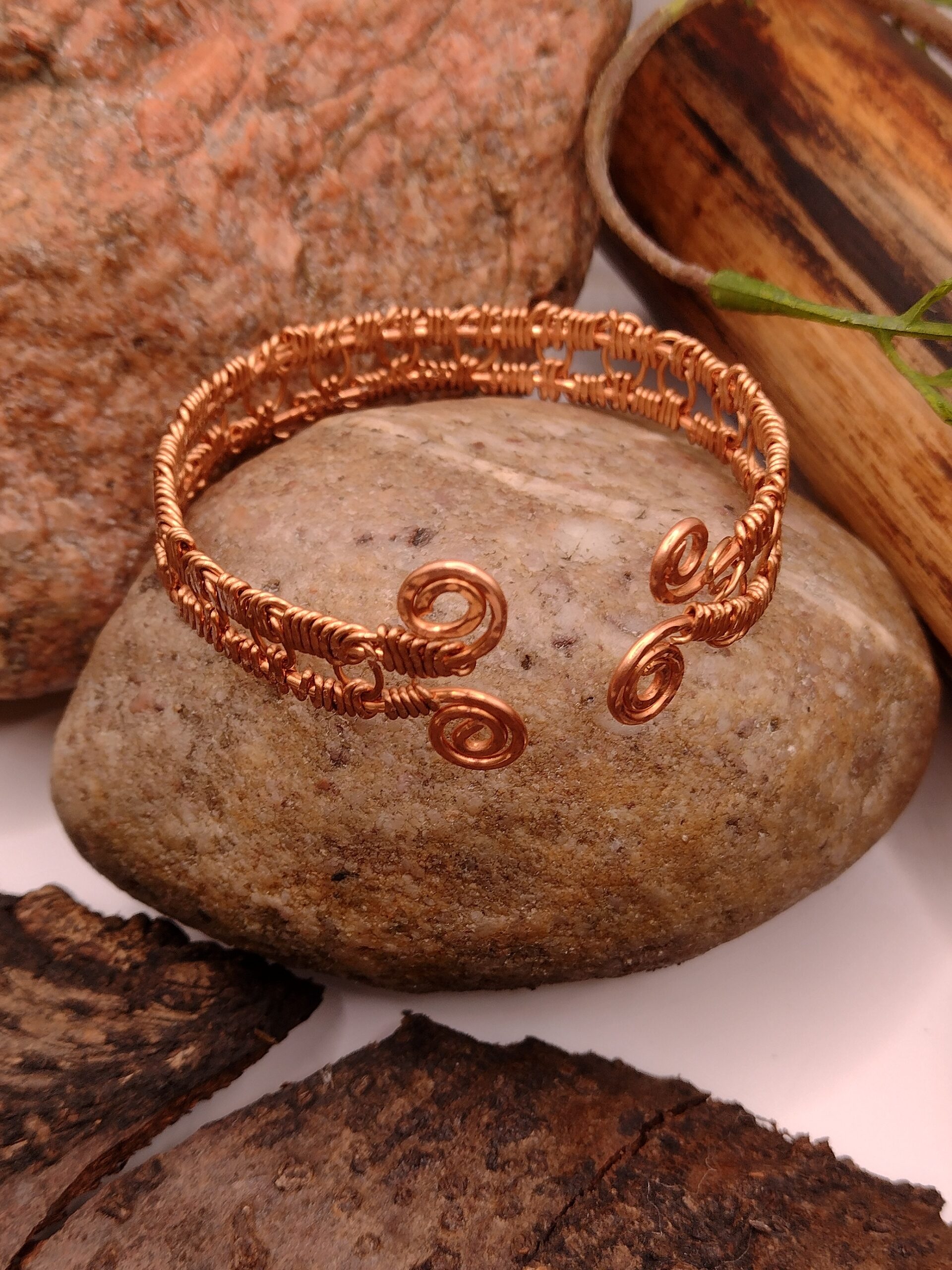 Bransoletka „Spirala Ciszy” – miedź