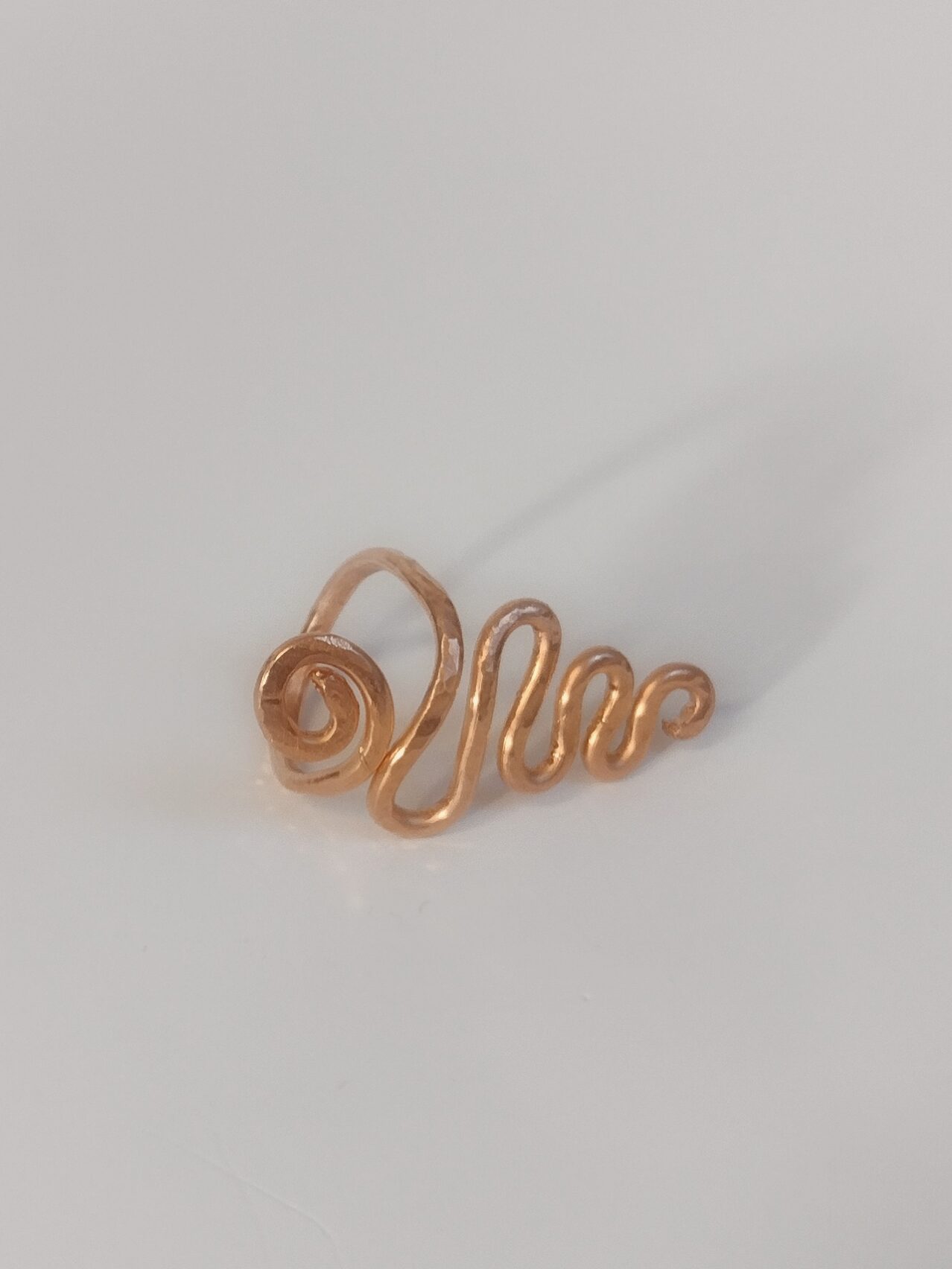 pierścionek z miedzi