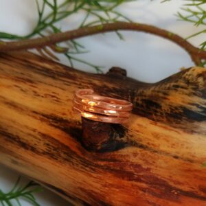 Miedziane Trio – potrójna obrączka z miedzi